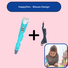 Lade das Bild in den Galerie-Viewer, HappyPen - Der 3D Druckstift für jedes Kind GoFlix Blau ohne PLA 
