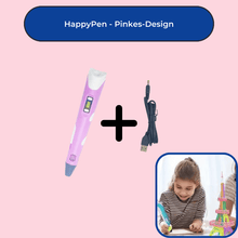 Lade das Bild in den Galerie-Viewer, HappyPen - Der 3D Druckstift für jedes Kind GoFlix Pink ohne PLA 
