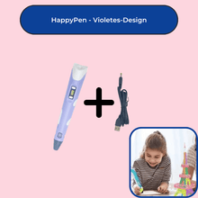 Lade das Bild in den Galerie-Viewer, HappyPen - Der 3D Druckstift für jedes Kind GoFlix Violet ohne PLA 
