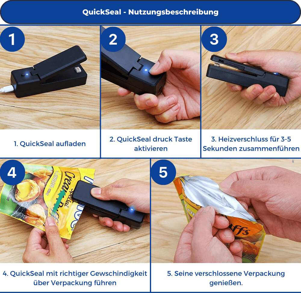QuickSeal Die wärme Versiegelung von Kunststoff Verpackungen GoFlix